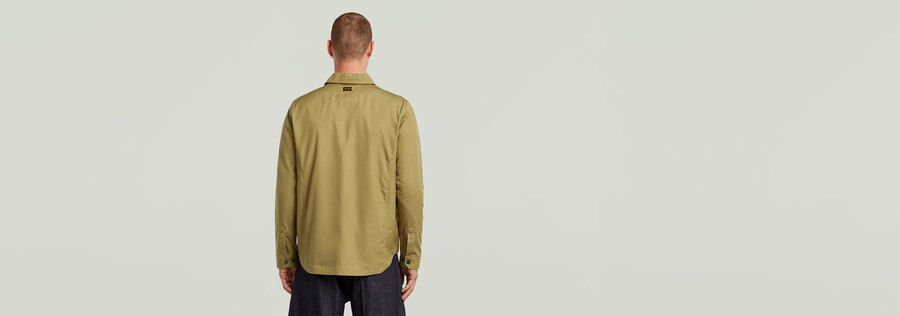 camicia oversize con cerniera