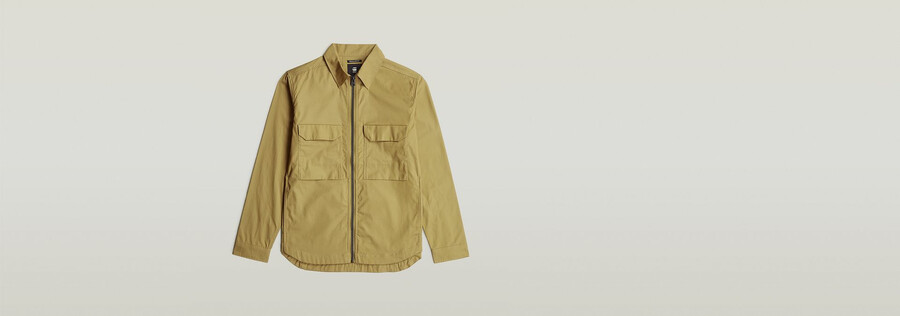 camicia oversize con cerniera