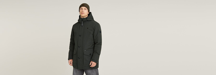 parka imbottito con cappuccio vodan