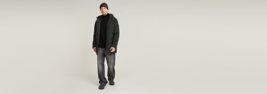 parka imbottito con cappuccio vodan