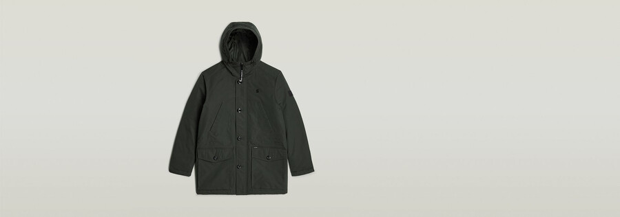 parka imbottito con cappuccio vodan