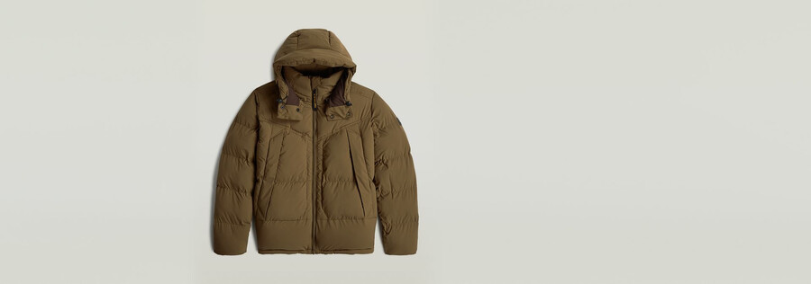 giacca imbottita con cappuccio g-whistler 2.0
