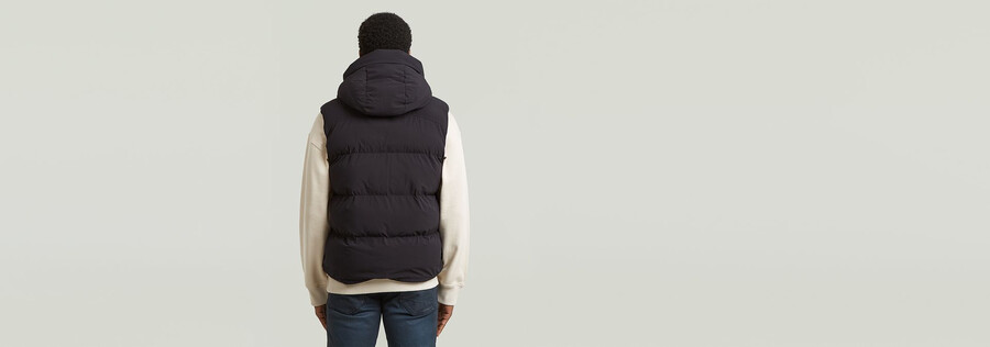 gilet imbottito con cappuccio g-whistler 2.0