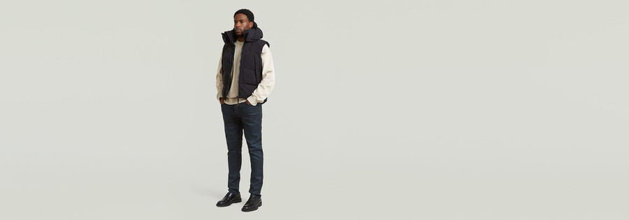 gilet imbottito con cappuccio g-whistler 2.0