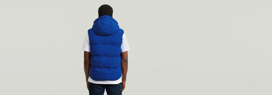 gilet imbottito con cappuccio g-whistler 2.0