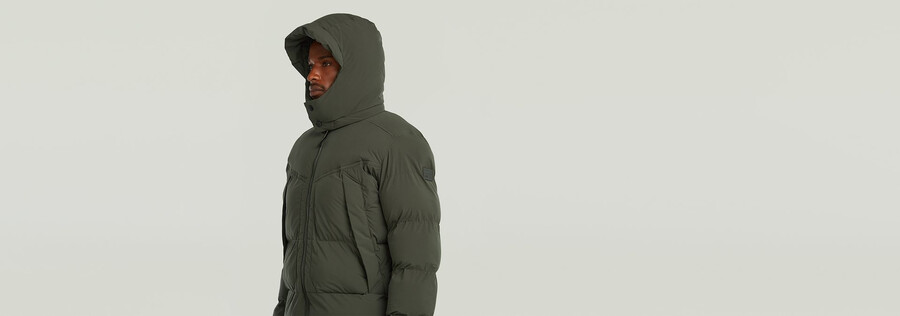 parka imbottito con cappuccio g-whistler 2.0