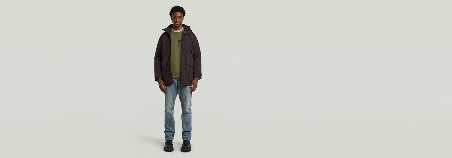parka imbottito multitasche