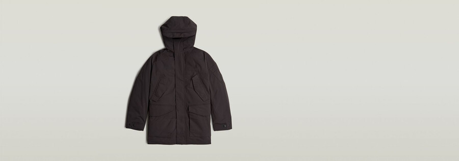 parka imbottito multitasche