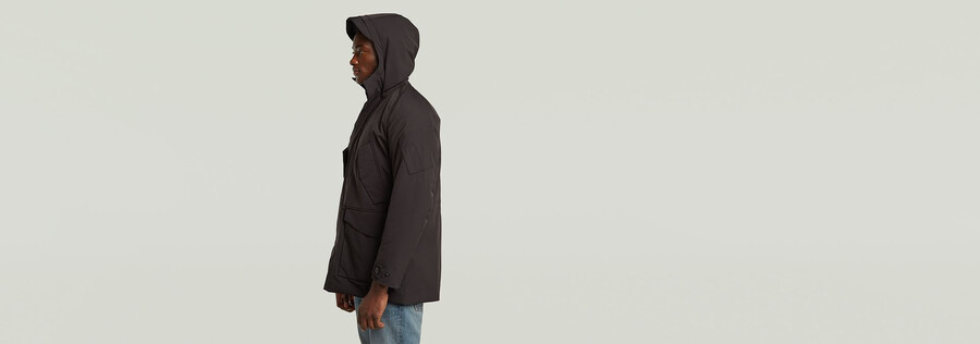 parka imbottito multitasche