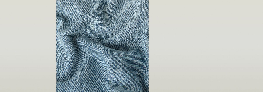 giacca in denim slim a trapezio