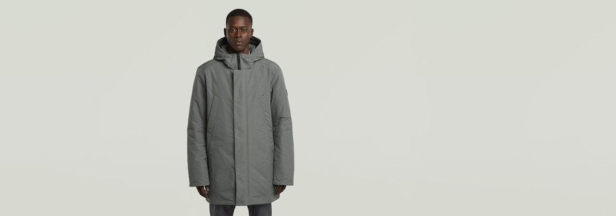 parka con cappuccio clean vodan