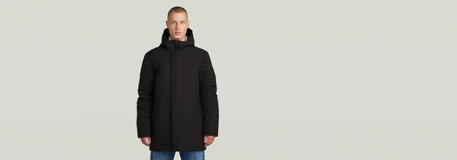 parka imbottito con cappuccio clean vodan