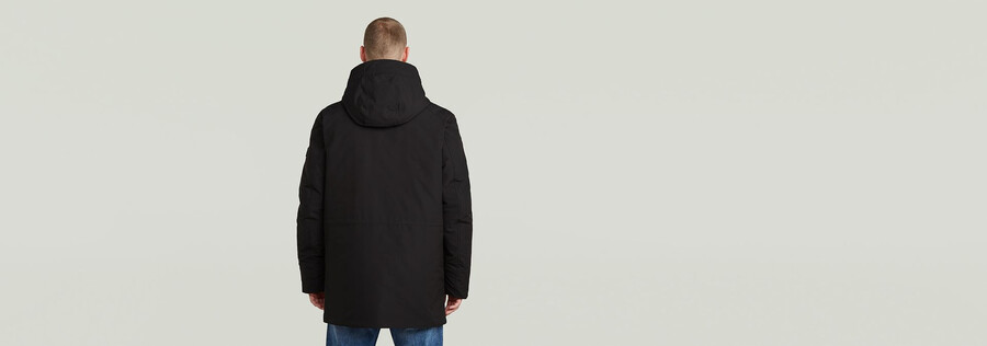 parka imbottito con cappuccio clean vodan
