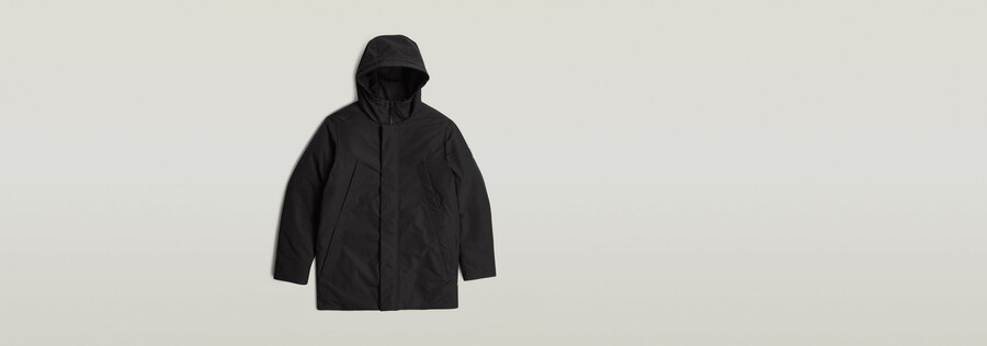 parka imbottito con cappuccio clean vodan