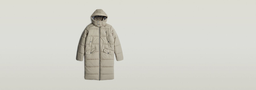 giacca invernale lunga imbottita