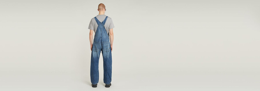 salopette in denim 3d larga