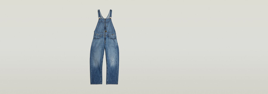 salopette in denim 3d larga