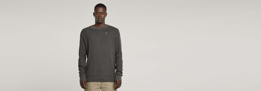 maglione lavorato a maglia seghettato