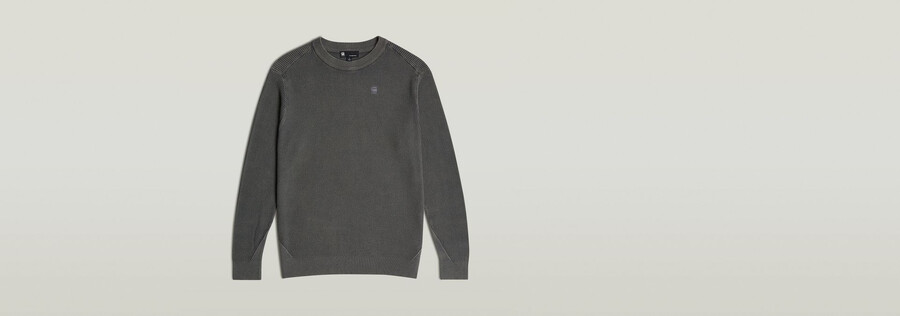 maglione lavorato a maglia seghettato