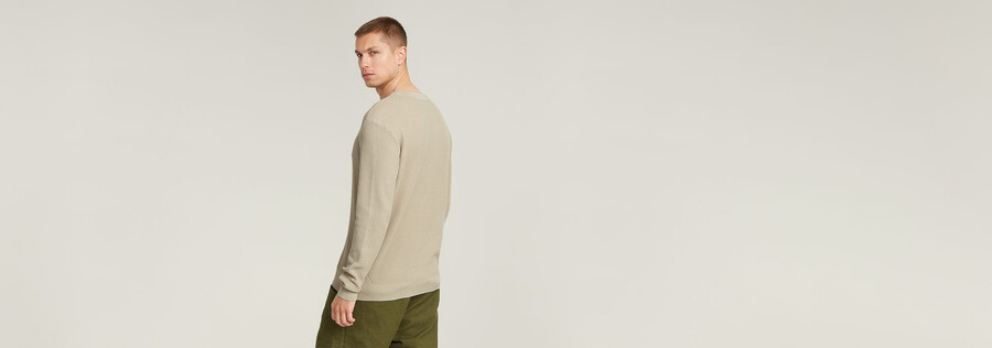 maglione lavorato a maglia seghettato
