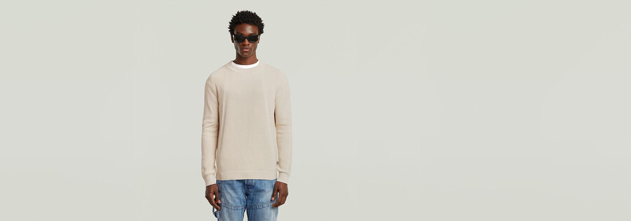 pullover lavorato a maglia strutturata