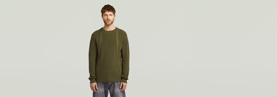 pullover lavorato a maglia strutturata