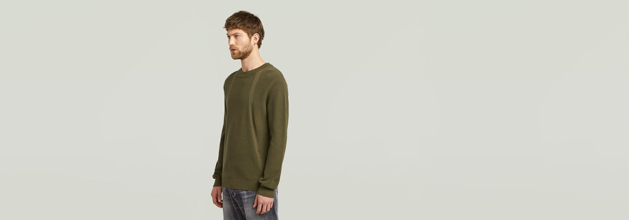 pullover lavorato a maglia strutturata