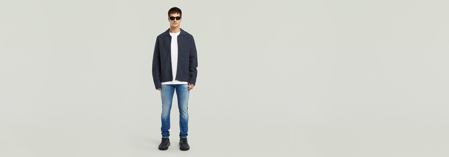 maglia con cerniera completa e colletto polo