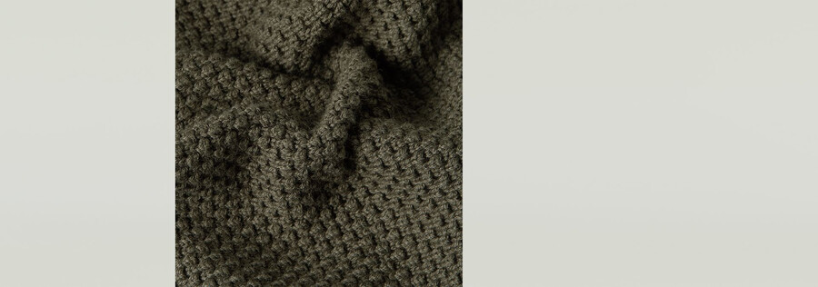 cardigan lavorato a maglia con struttura a nido dape