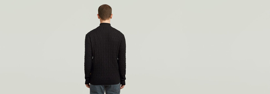 cardigan lavorato a maglia con struttura a catena