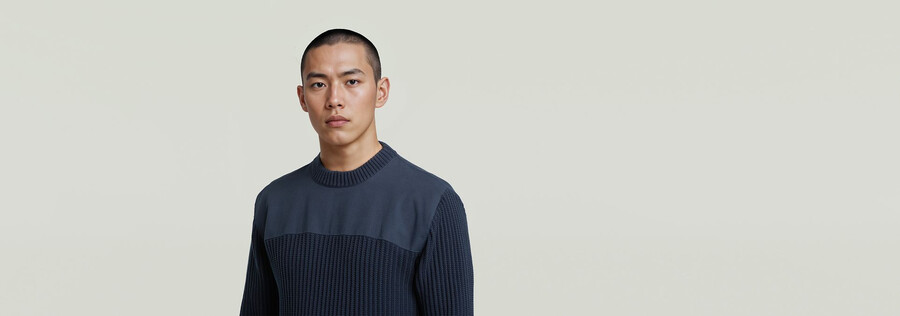 maglione a coste in maglia militare