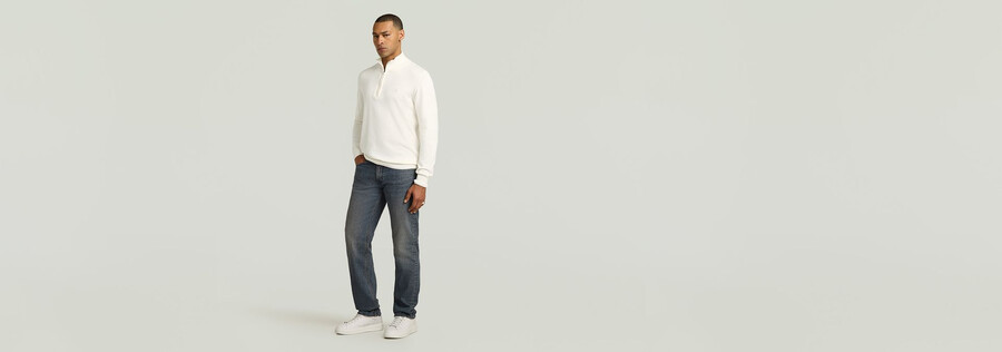 maglione lavorato a maglia con mezza zip