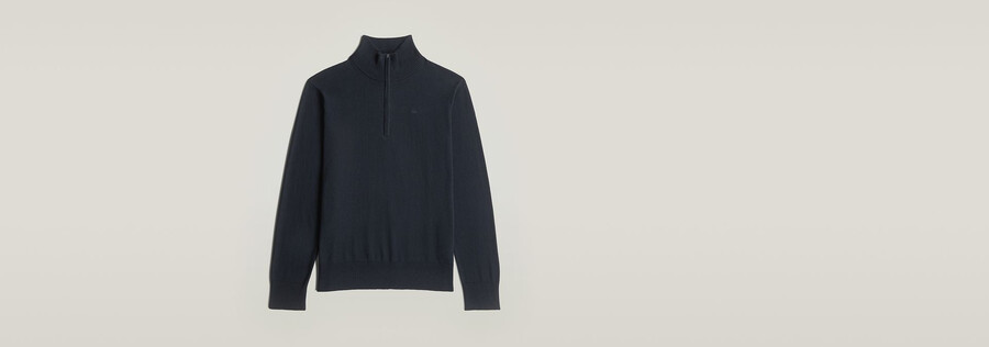 the olivier - maglione con mezza zip corretto