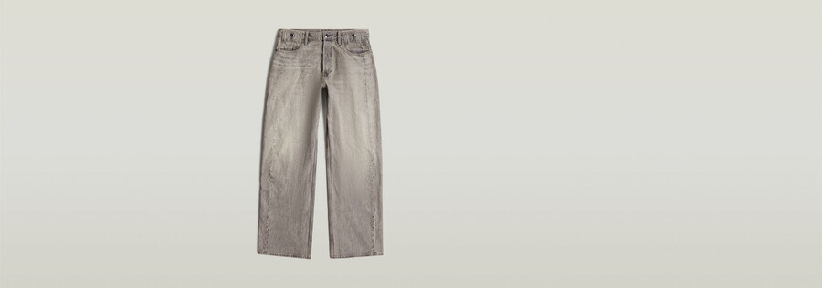 jeans larghi piegati