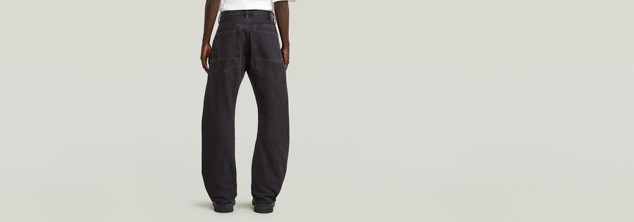 jeans larghi piegati