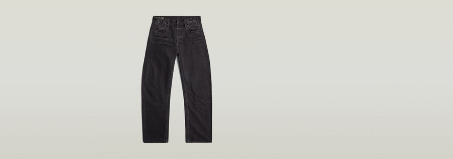 jeans larghi piegati