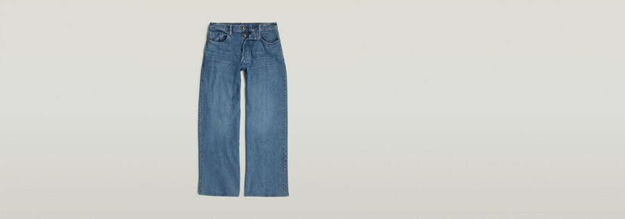 jeans larghi con tasche lunghe