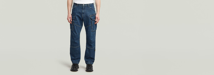 jeans larghi in denim rovic