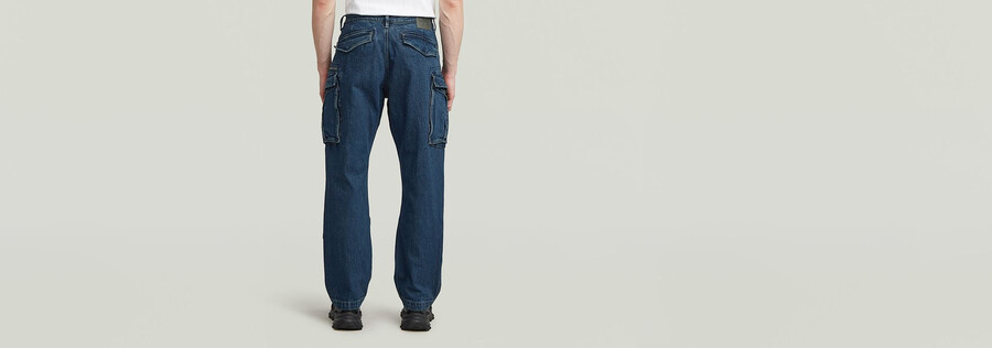 jeans larghi in denim rovic