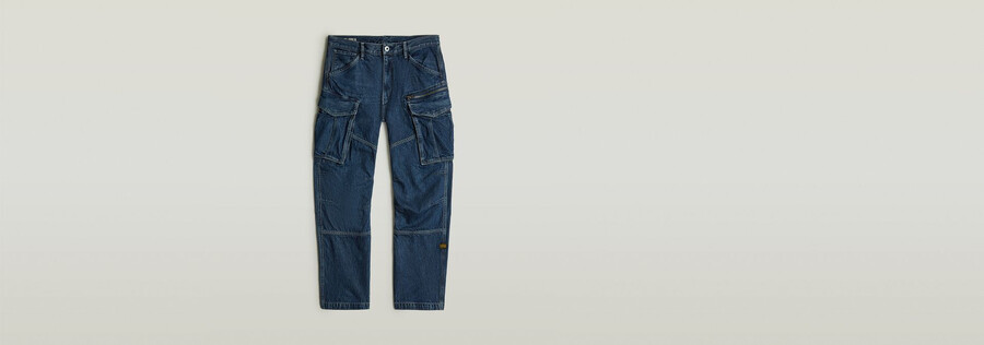 jeans larghi in denim rovic