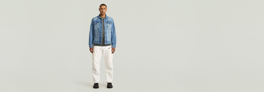jeans larghi in denim rovic