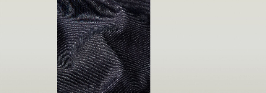 pantaloni in denim plissettato con cimosa 2.0