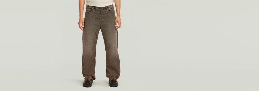 jeans pm larghi e piegati