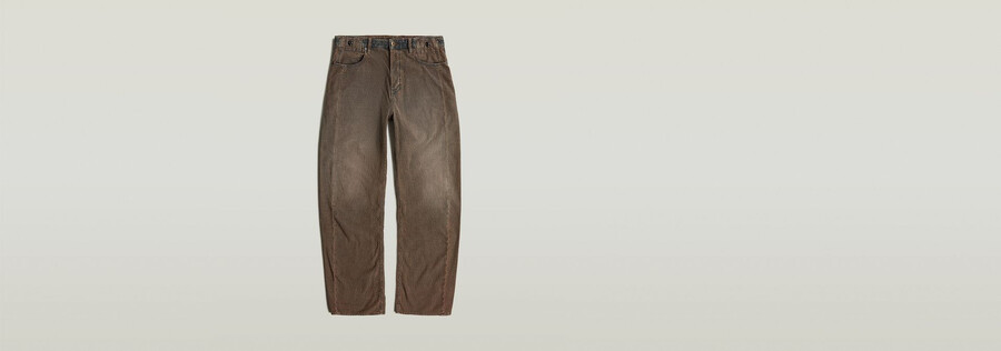 jeans pm larghi e piegati