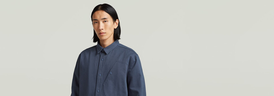 camicia slim in twill mn