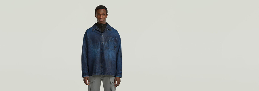 camicia oversize squadrata