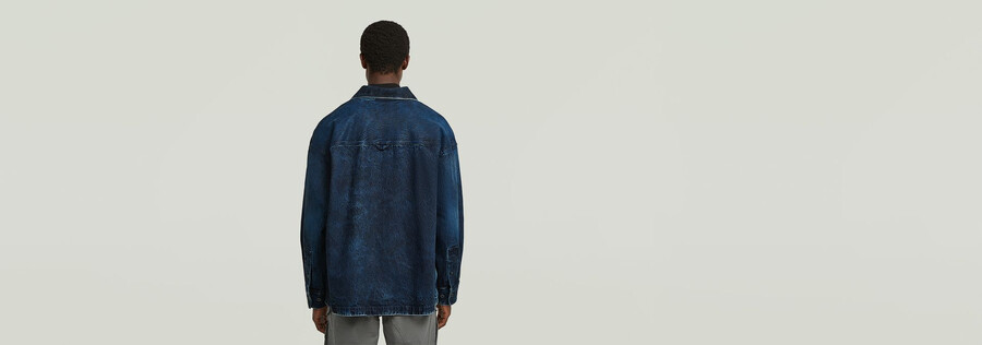 camicia oversize squadrata