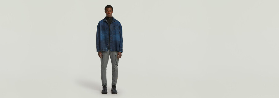 camicia oversize squadrata