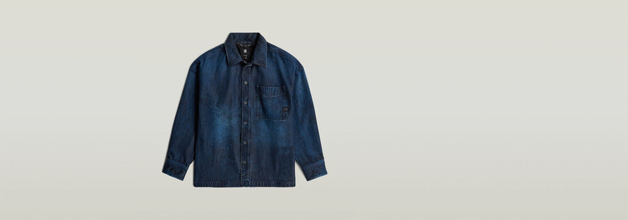 camicia oversize squadrata
