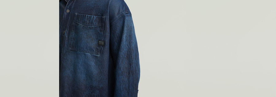 camicia oversize squadrata